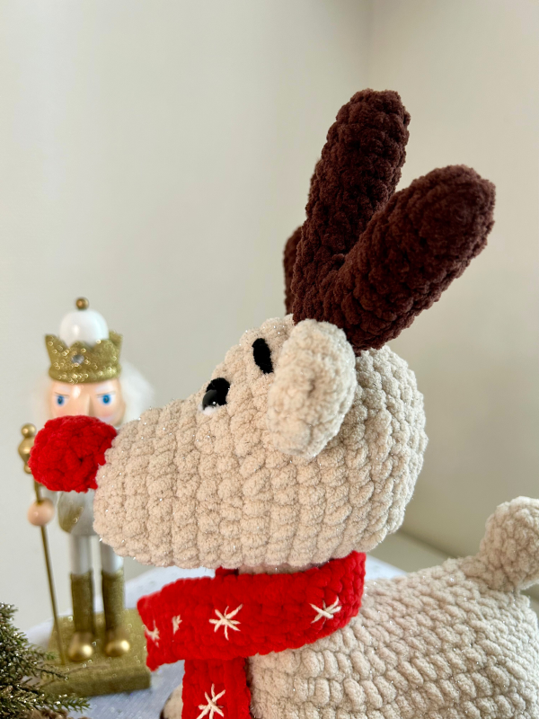 3 Patron crochet PDF - Rudolph, le renne de Noël