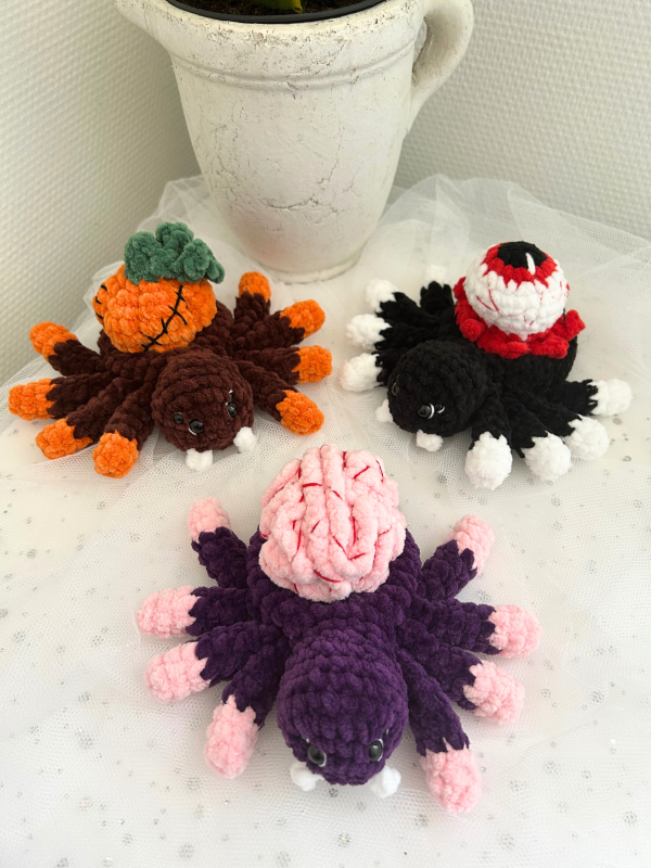 Copie de Patron crochet-13 Patron crochet PDF - Pack araignées Halloween 3en1