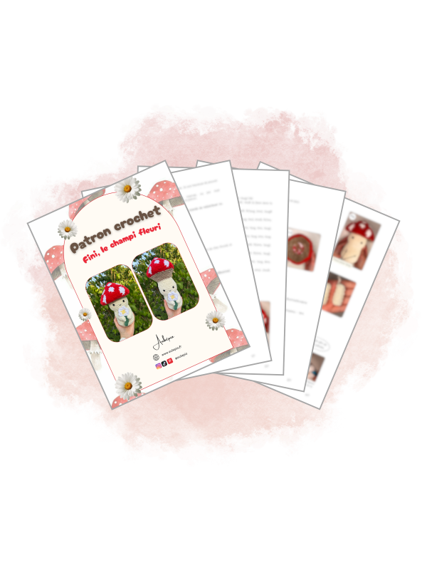 Modele apercu-11 Patron crochet PDF - Fifi, le champi fleuri