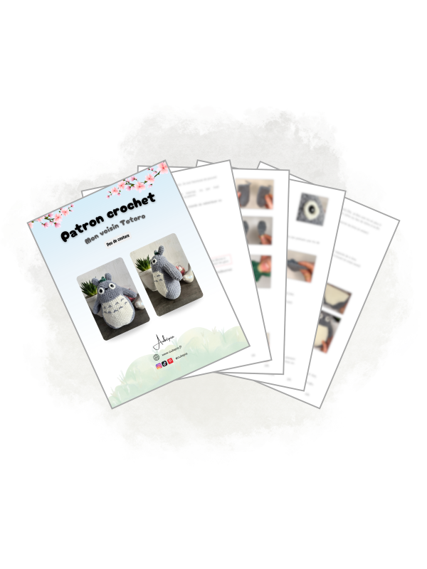 Patron crochet PDF - Mon voisin Totoro