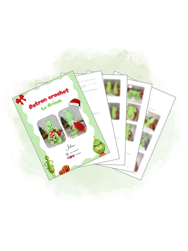 Modele apercu copie Patron crochet PDF - Le Grinch