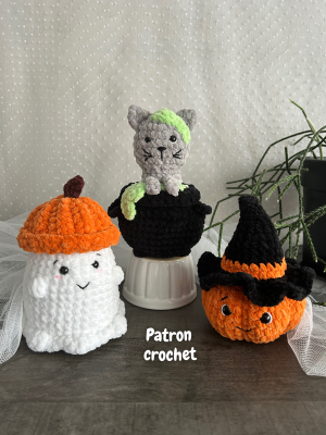 3 patrons crochet PDF - Pack Halloween