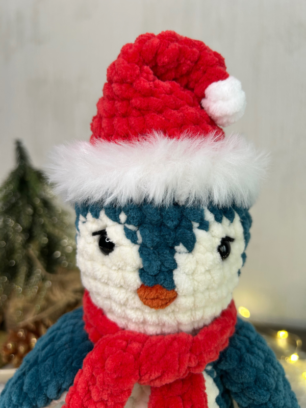 Patron crochet PDF - Le pingouin de Noël