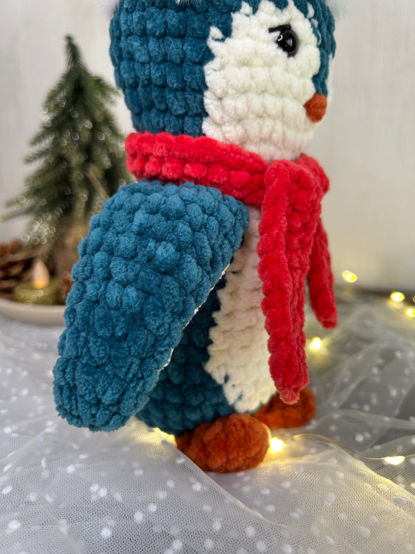 Patron crochet PDF - Le pingouin de Noël
