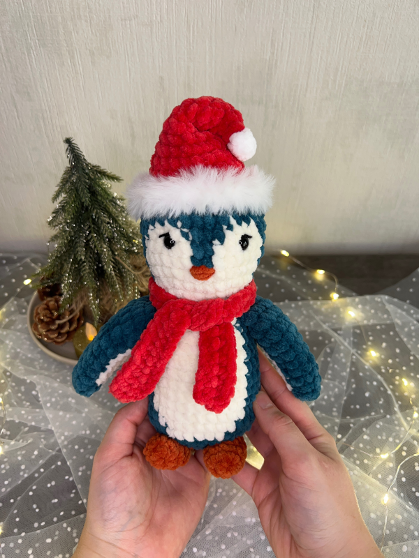 Patron crochet PDF - Le pingouin de Noël