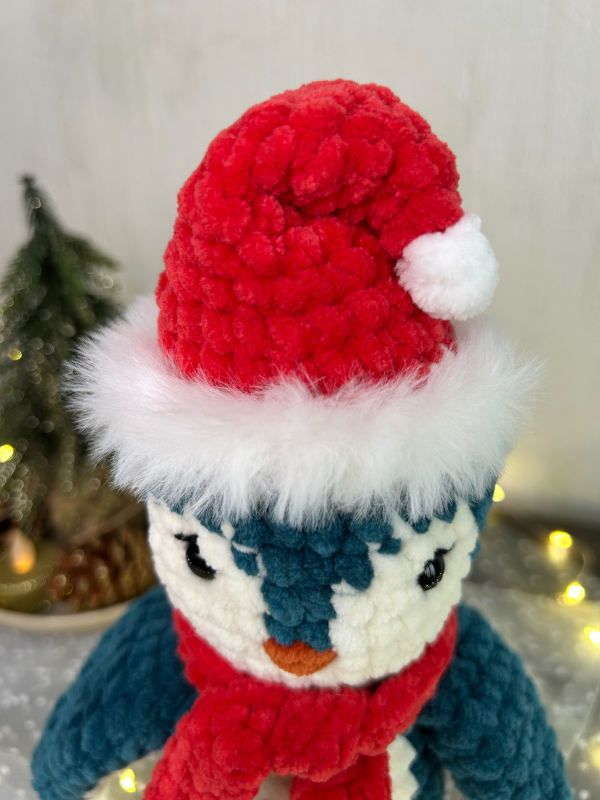 Patron crochet PDF - Le pingouin de Noël