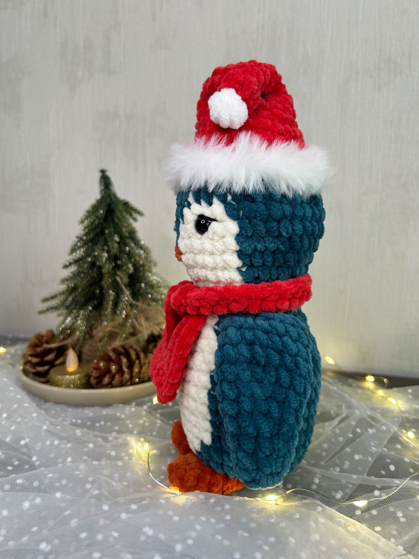 Patron crochet PDF - Le pingouin de Noël