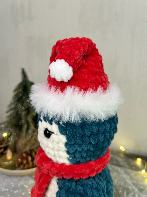 Patron crochet PDF - Le pingouin de Noël