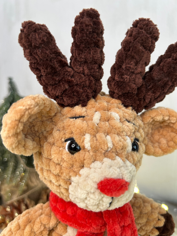 Patron crochet PDF - Le petit renne de Noël