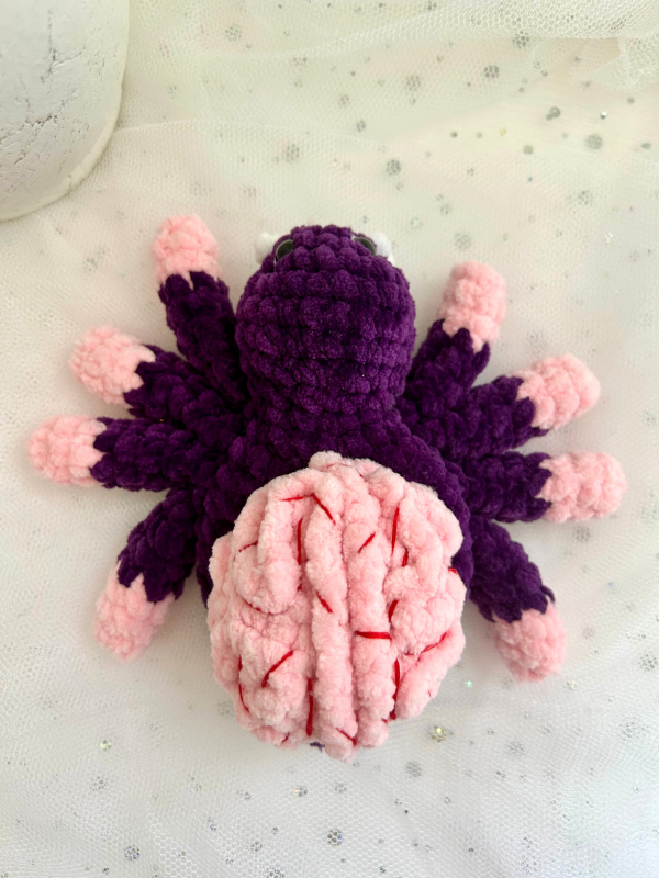 Patron crochet PDF - Mme Araignée cervelle d'Halloween