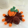 Patron crochet PDF - Mme Araignée citrouille d'Halloween
