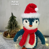 Patron crochet PDF - Le pingouin de Noël
